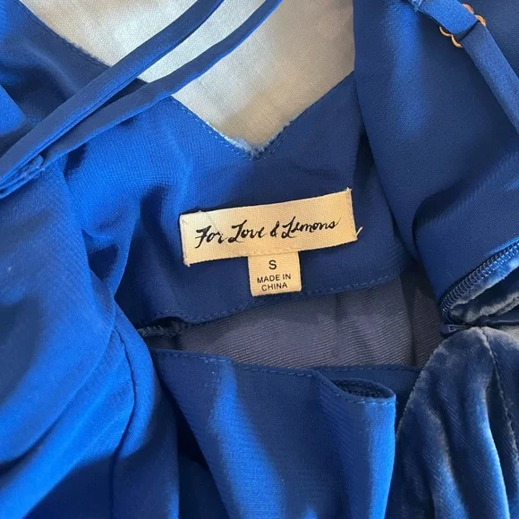 For Love & Lemons Nadine Velvet Maxi Dress LIKE NEW - Picture 7 of 14